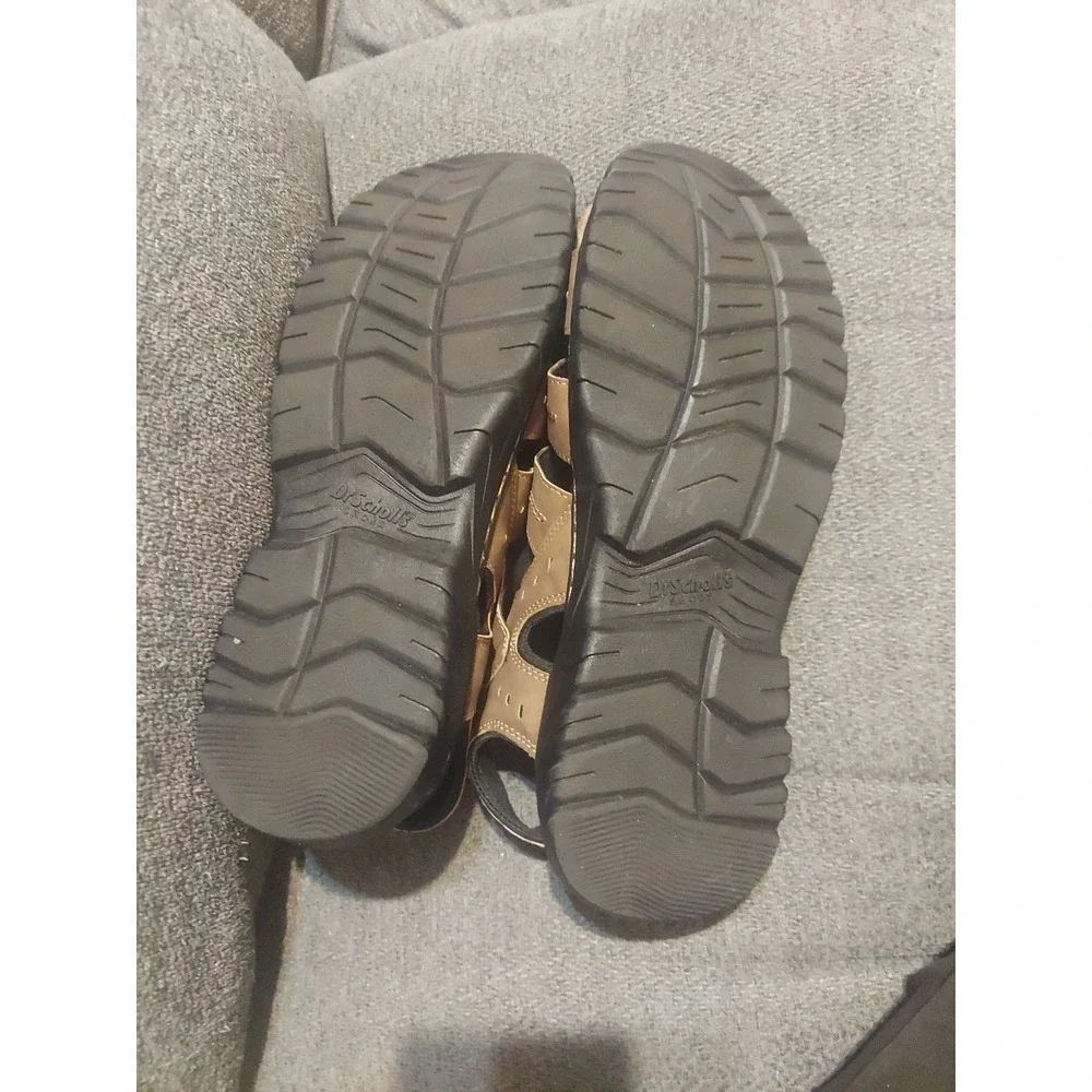 Dr Scholls Men's Sandals Sz 10M Candid Fisherman Closed Toe Memory Foam Cool Fit
